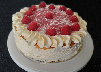Frambozen-cheesecake