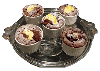 Bakkerij, klein gebak, desserts – Chocoladesouffle-05