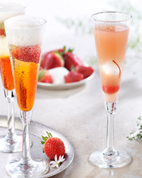 Cocktail, alc vrij – Aperol-Bubbles
