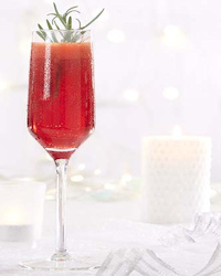 Cocktail. alc – Cointreaububbles-met-cranberry