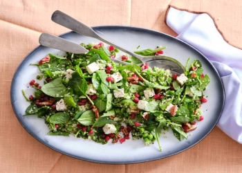 Hoofdgerechten, pasta, salades – Couscoussalade spinazie, witte kaas