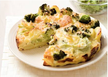 Hoofdgerechten, quiche – Broccoli-Aardappeltaart