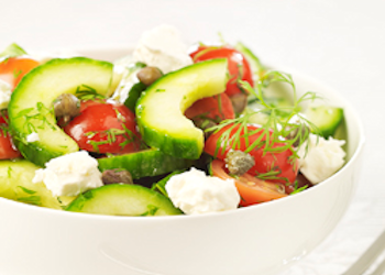 Hoofdgerechten, salade – Griekse-komkommersalade-met-dille